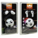 Wholesale TWS Soccer Ball Sport Style Bluetooth Wireless Headphone Earbuds Headset Stereo Sound With Strap LR01 for Universal Cell Phone And Bluetooth Device (White)